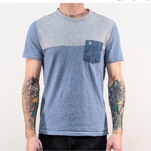 Original penguin blue pocket tee shirt boys large 14 16